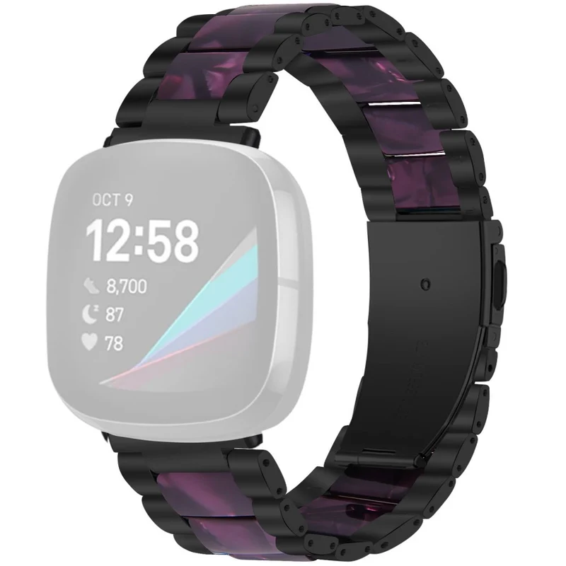 Zeitlos Fitbit Versa 3 Metall und Plastik armband