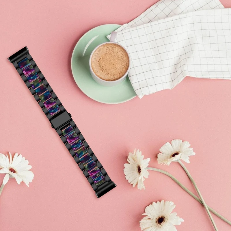 Zeitlos Fitbit Versa 3 Metall und Plastik armband