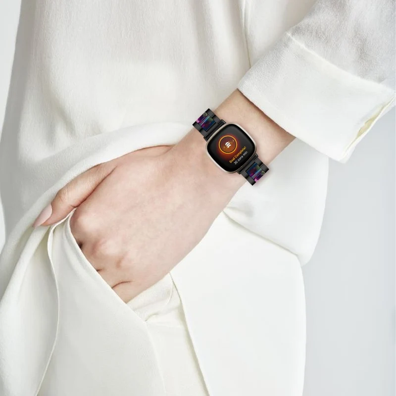Zeitlos Fitbit Versa 3 Metall und Plastik armband