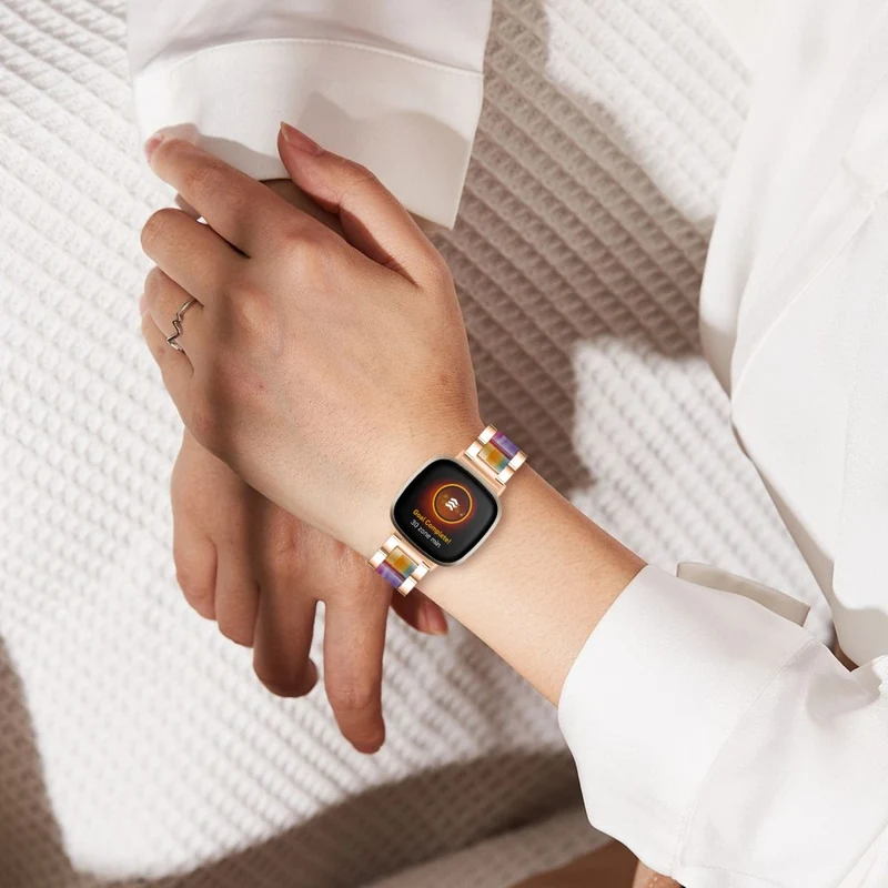 Zeitlos Fitbit Versa 3 Metall und Plastik armband