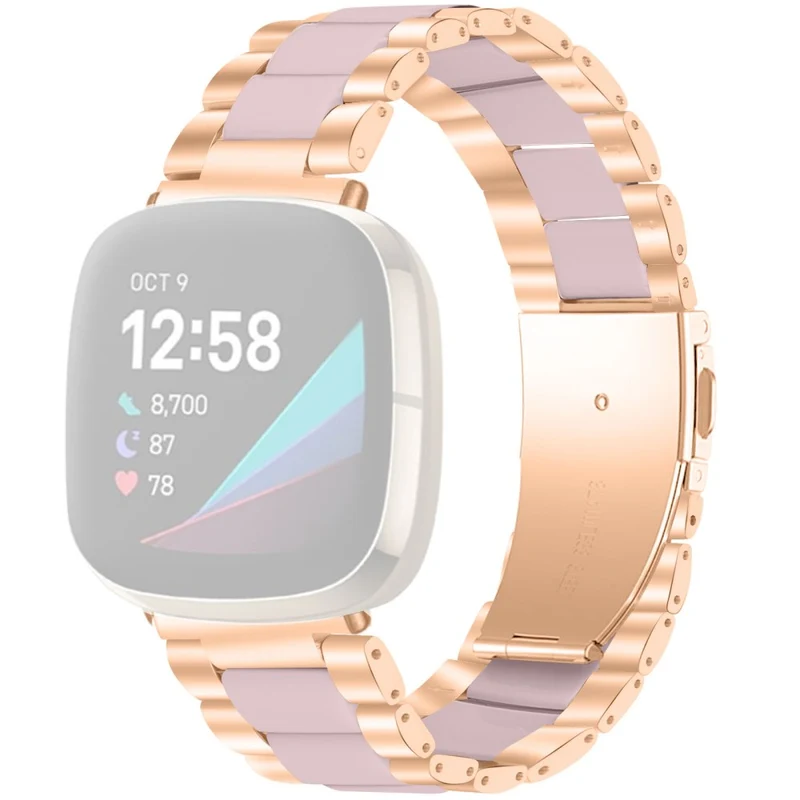 Zeitlos Fitbit Versa 3 Metall und Plastik armband