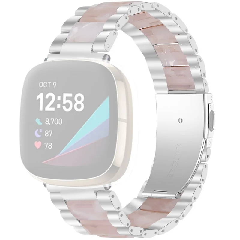 Mega bequem Fitbit Versa 3 Metall und Plastik armband
