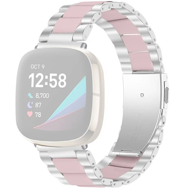 Mega bequem Fitbit Versa 3 Metall und Plastik armband