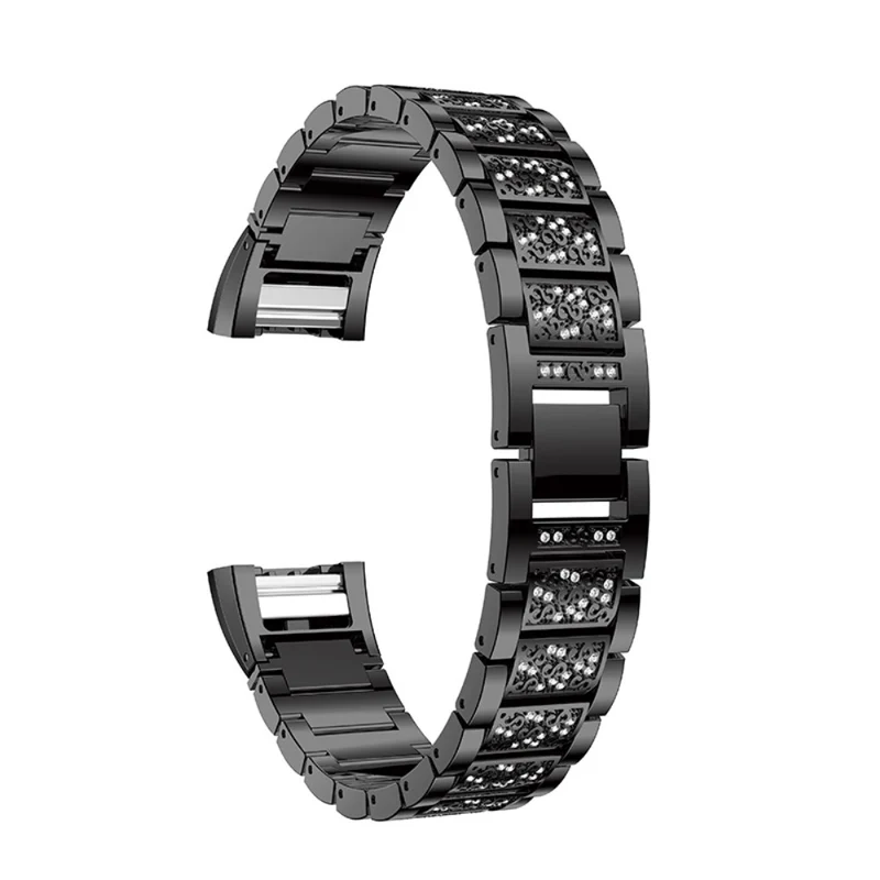 Absolut bequem Fitbit Charge 2 Metall und Strass armband