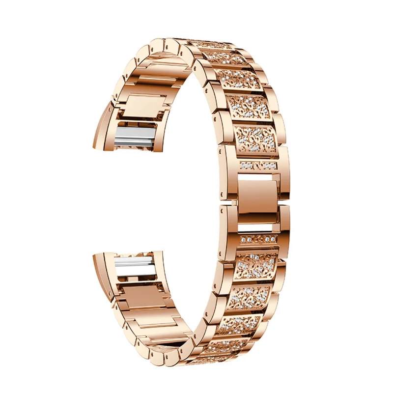 Absolut bequem Fitbit Charge 2 Metall und Strass armband