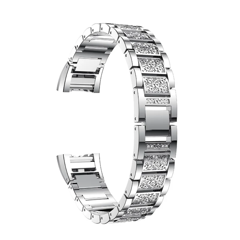 Absolut bequem Fitbit Charge 2 Metall und Strass armband