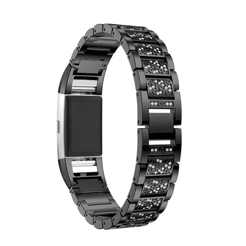 Absolut bequem Fitbit Charge 2 Metall und Strass armband
