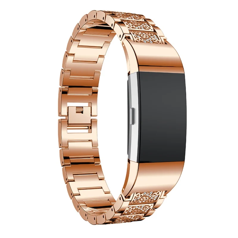 Absolut bequem Fitbit Charge 2 Metall und Strass armband