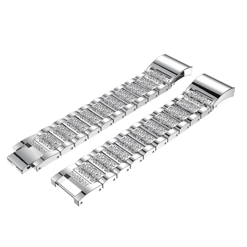 Absolut bequem Fitbit Charge 2 Metall und Strass armband