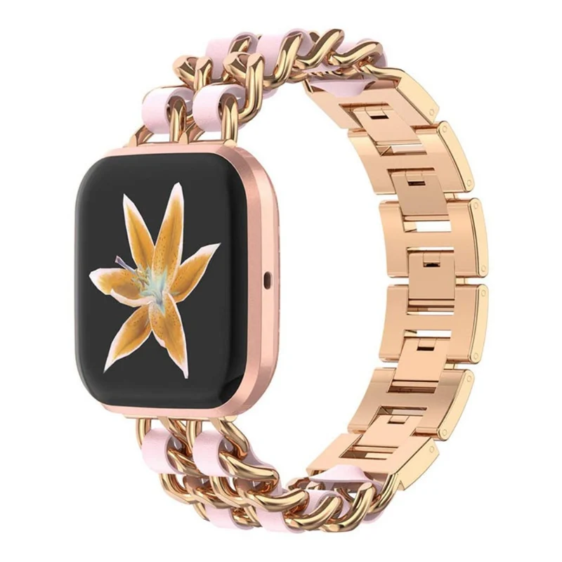 Fitbit Versa 2 / Fitbit Versa Lite Metall und Kunstleder armband