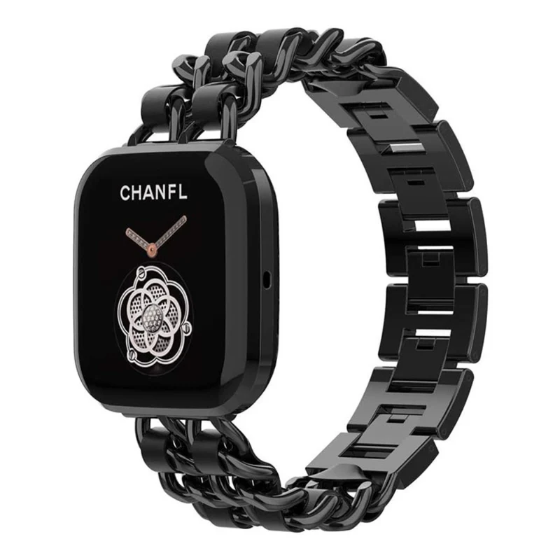 Fitbit Versa 2 / Fitbit Versa Lite Metall und Kunstleder armband