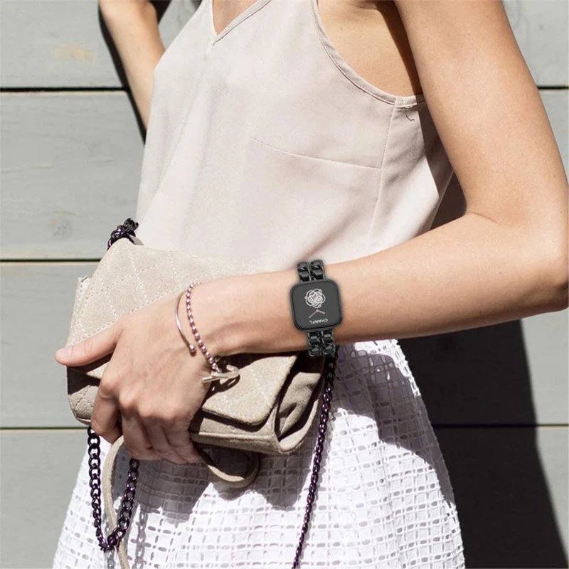 Fitbit Versa 2 / Fitbit Versa Lite Metall und Kunstleder armband