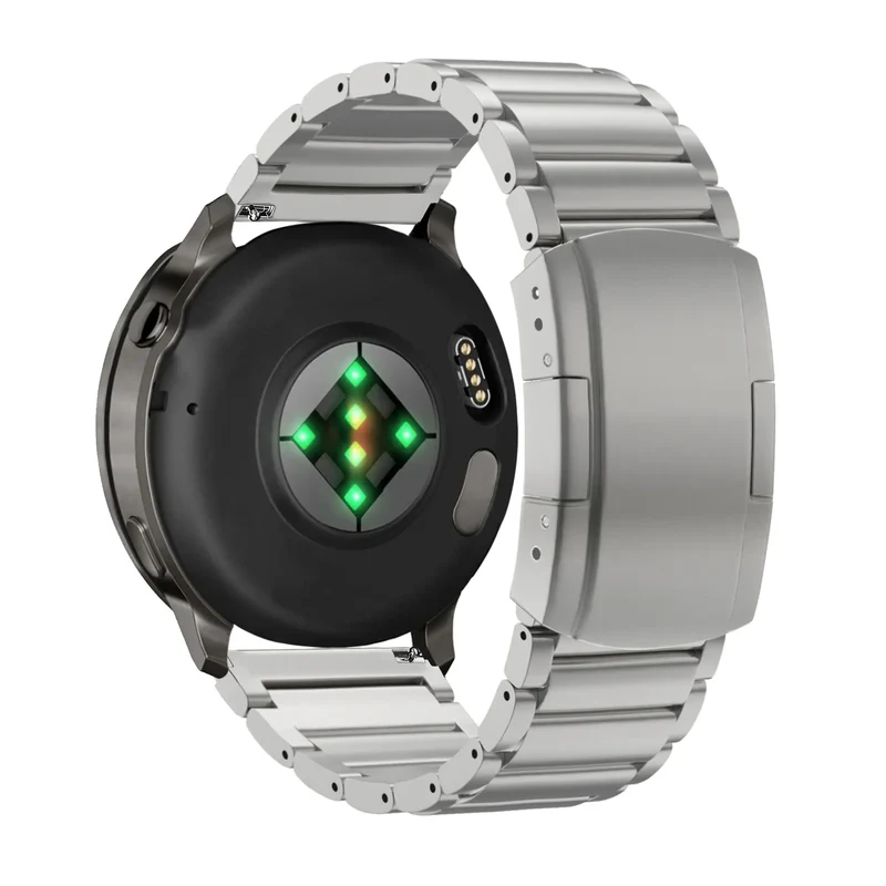Bandz Garmin Vivoactive 4s Titan-Gliederarmband (Silber)