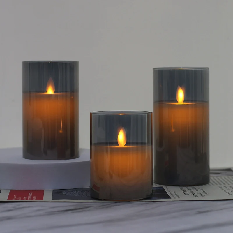 LED Stumpenkerzen mit Realistischer Flamme