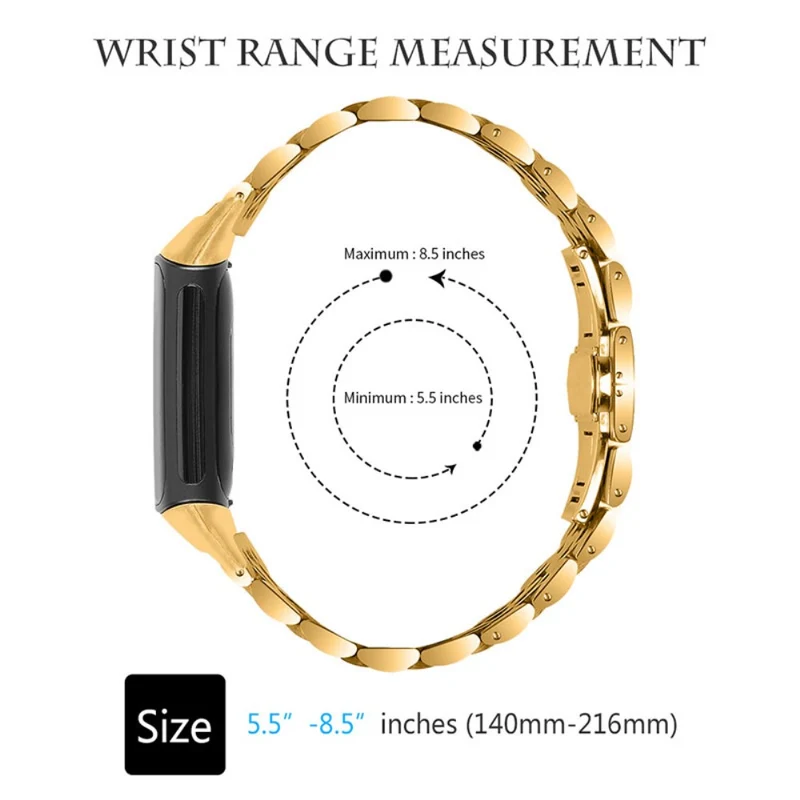 Brillant Fitbit Charge 5 Metall armband