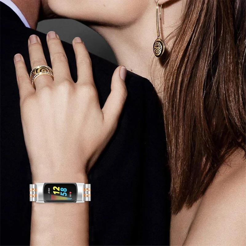 Brillant Fitbit Charge 5 Metall armband