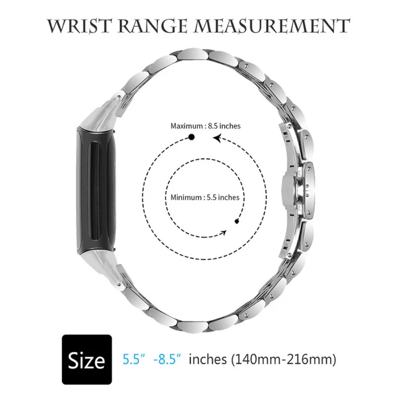 Brillant Fitbit Charge 5 Metall armband