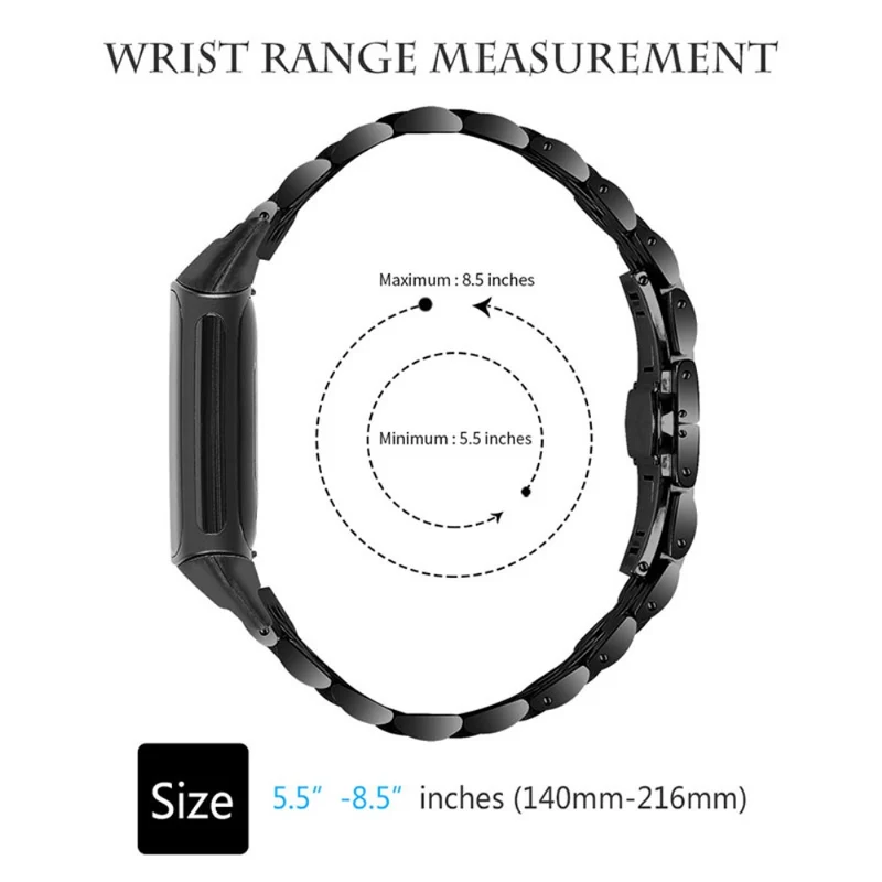 Brillant Fitbit Charge 5 Metall armband