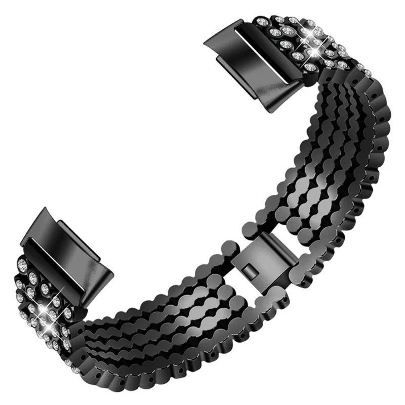 Auffallend gut Fitbit Charge 5 Metall und Strass armband