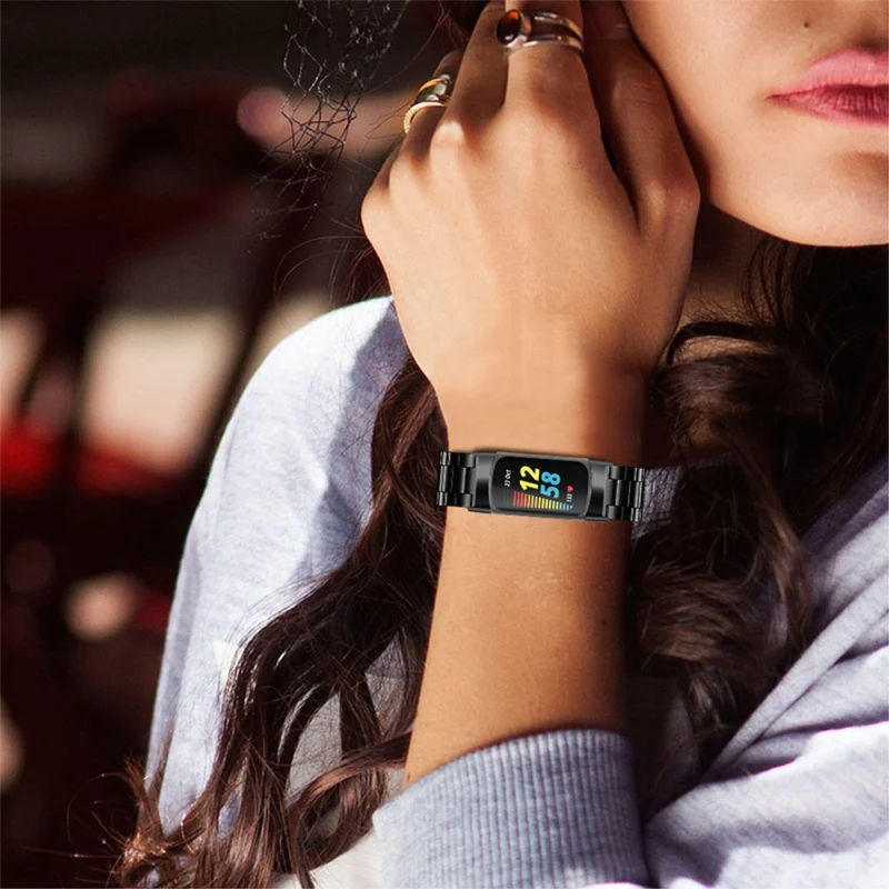 Mega zäh Fitbit Charge 5 Metall und Strass armband
