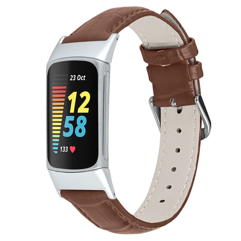 Super cool Fitbit Charge 5 Echtes Leder armband