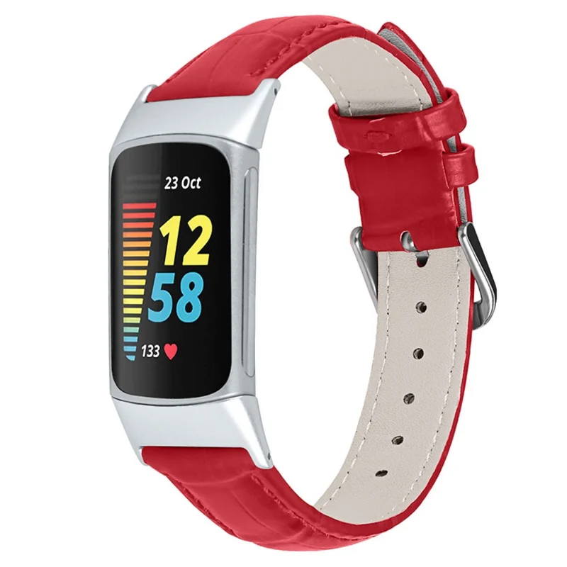 Super cool Fitbit Charge 5 Echtes Leder armband
