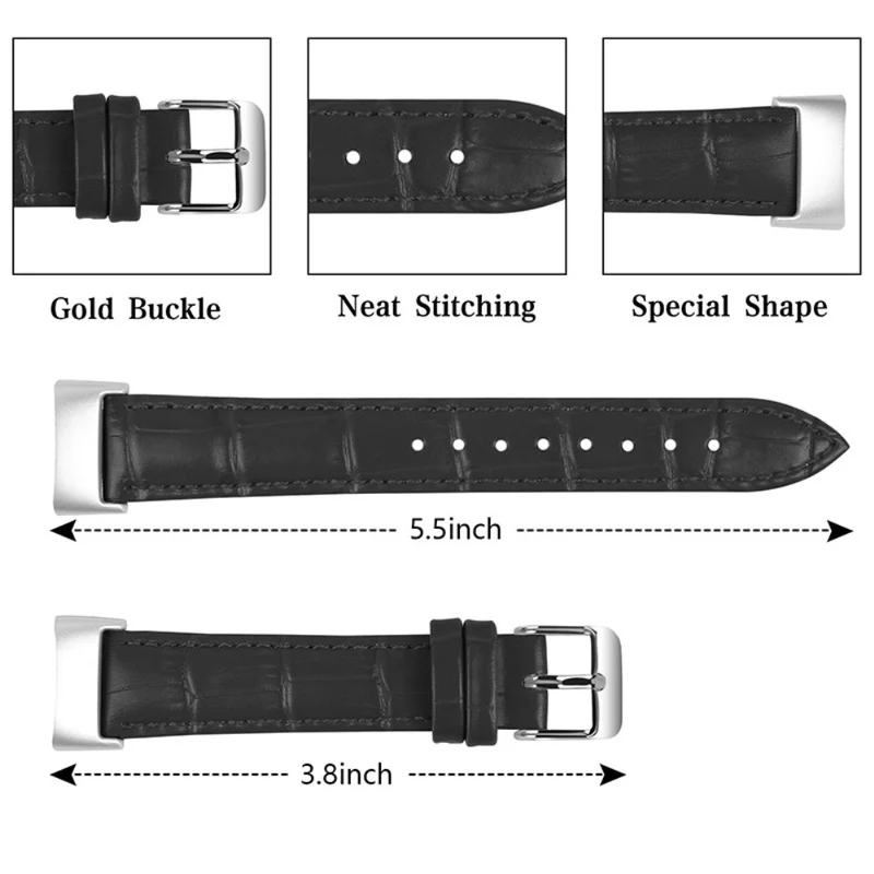 Super cool Fitbit Charge 5 Echtes Leder armband