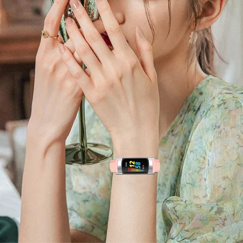Super cool Fitbit Charge 5 Echtes Leder armband