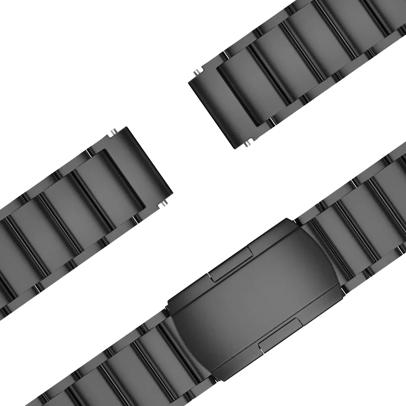 Bandz Garmin Vivoactive 4s Titan-Gliederarmband (Schwarz)