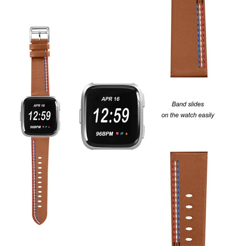 Süß Fitbit Versa 2 / Fitbit Versa Lite Echtes Leder armband