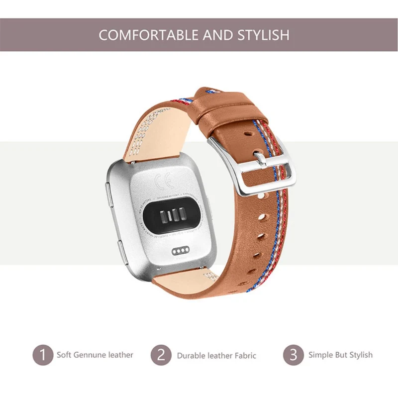 Süß Fitbit Versa 2 / Fitbit Versa Lite Echtes Leder armband