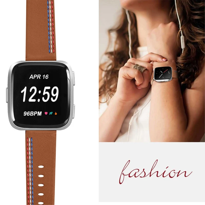 Süß Fitbit Versa 2 / Fitbit Versa Lite Echtes Leder armband