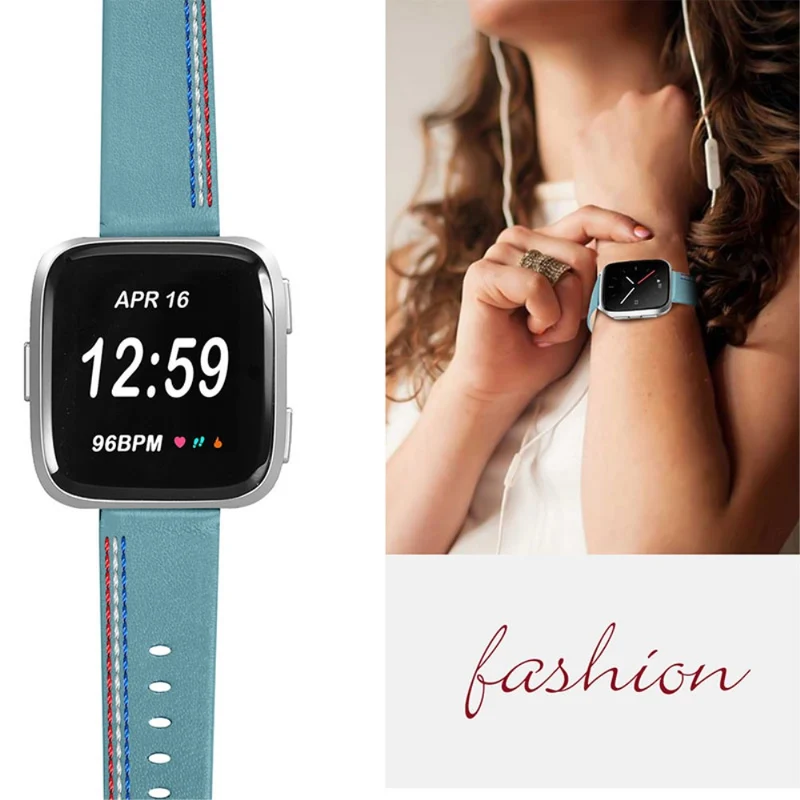 Süß Fitbit Versa 2 / Fitbit Versa Lite Echtes Leder armband