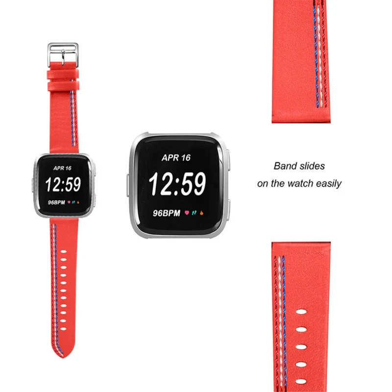Süß Fitbit Versa 2 / Fitbit Versa Lite Echtes Leder armband