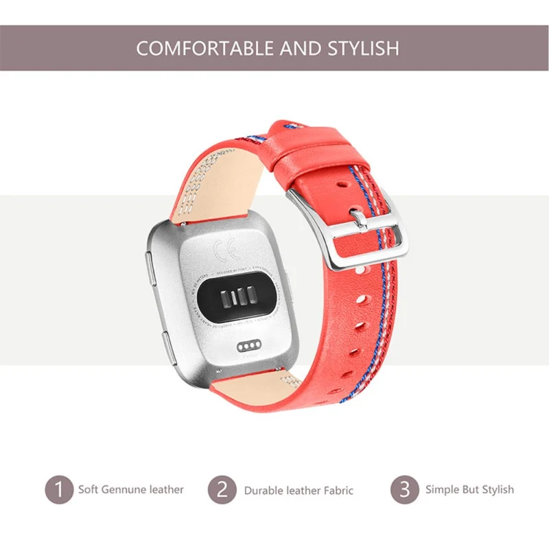 Süß Fitbit Versa 2 / Fitbit Versa Lite Echtes Leder armband