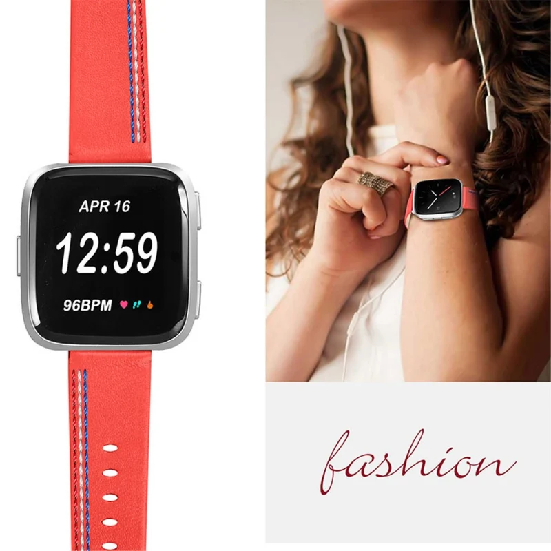 Süß Fitbit Versa 2 / Fitbit Versa Lite Echtes Leder armband