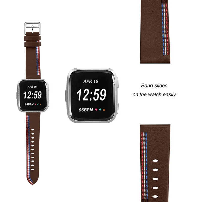 Süß Fitbit Versa 2 / Fitbit Versa Lite Echtes Leder armband