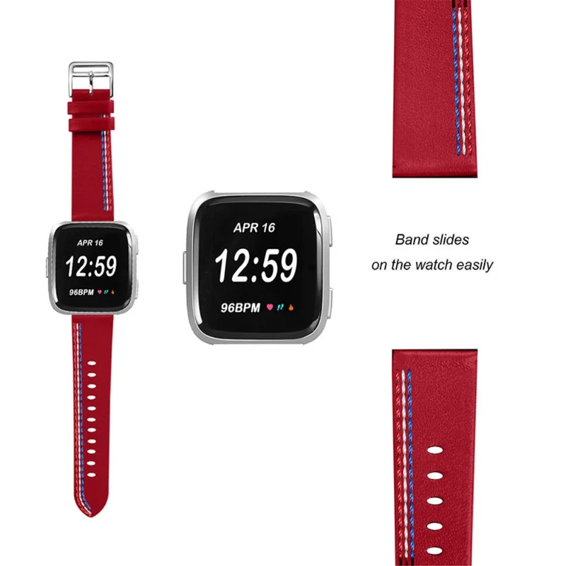 Süß Fitbit Versa 2 / Fitbit Versa Lite Echtes Leder armband