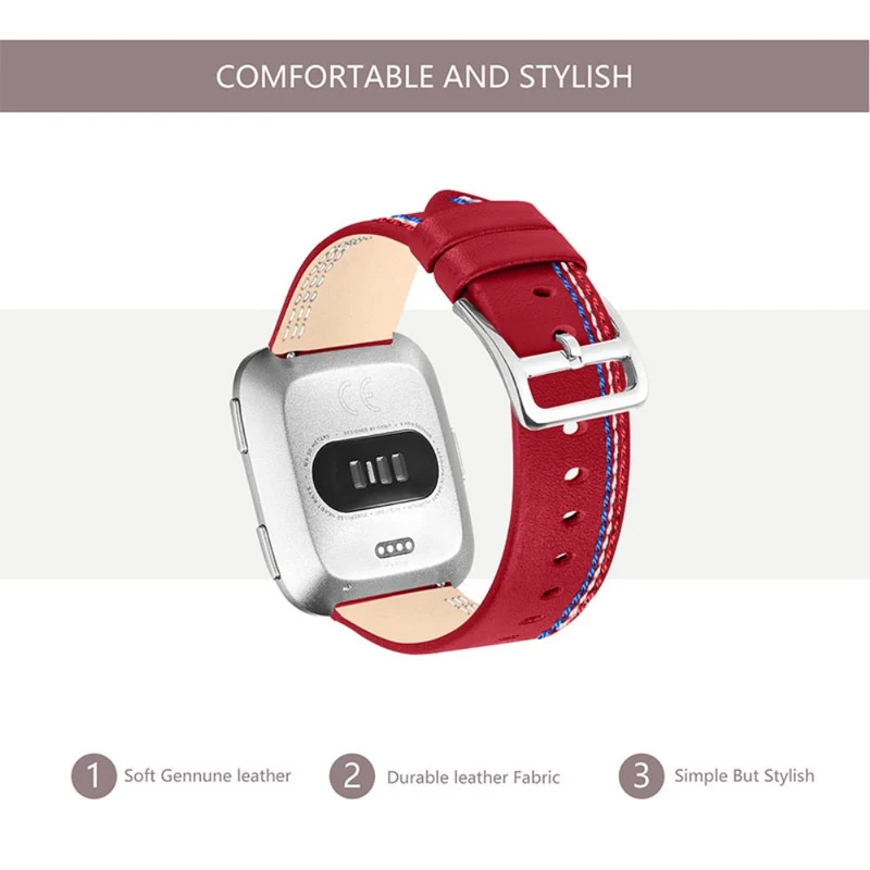 Süß Fitbit Versa 2 / Fitbit Versa Lite Echtes Leder armband