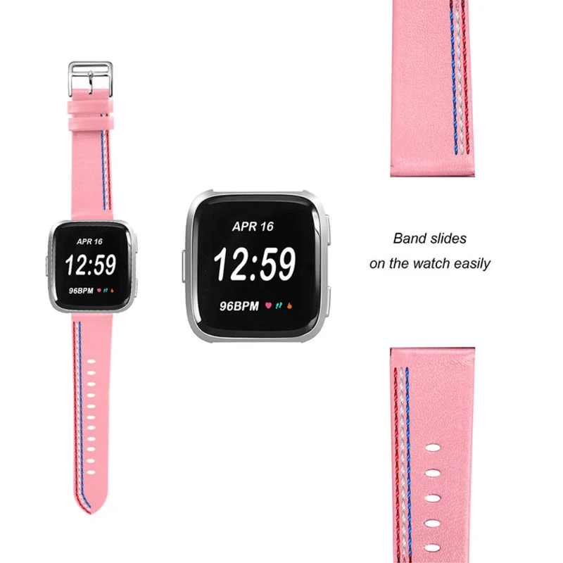 Süß Fitbit Versa 2 / Fitbit Versa Lite Echtes Leder armband