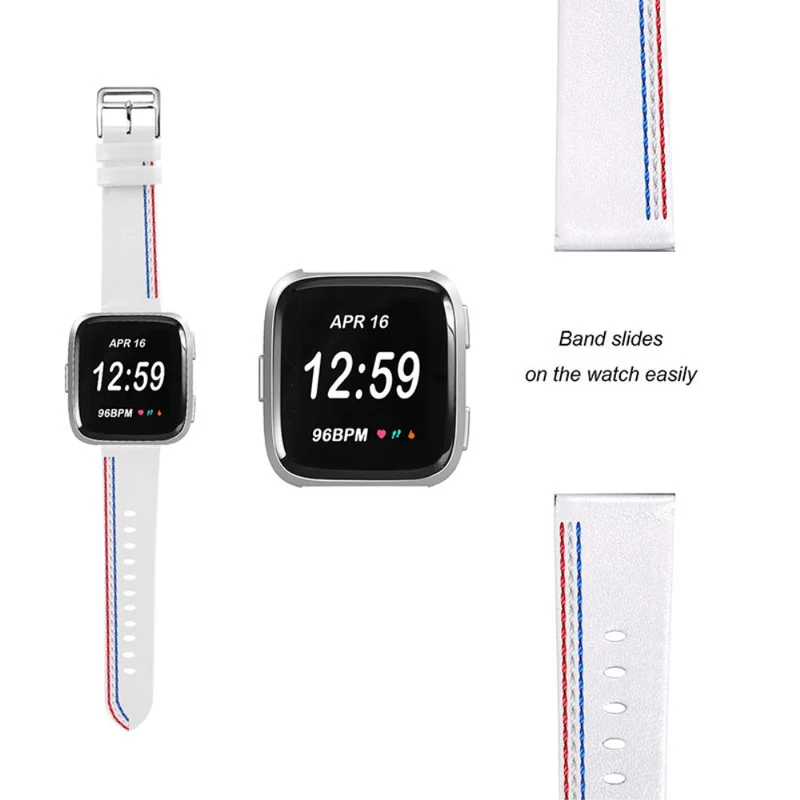 Süß Fitbit Versa 2 / Fitbit Versa Lite Echtes Leder armband