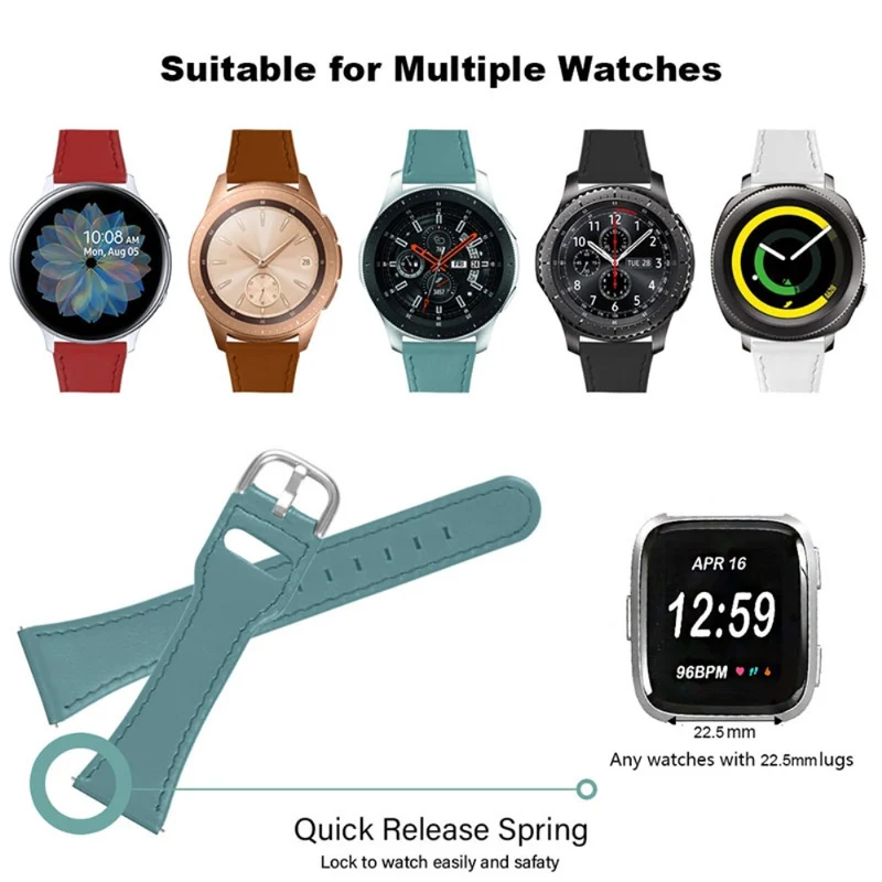 Süß Fitbit Versa 2 / Fitbit Versa Lite Echtes Leder armband