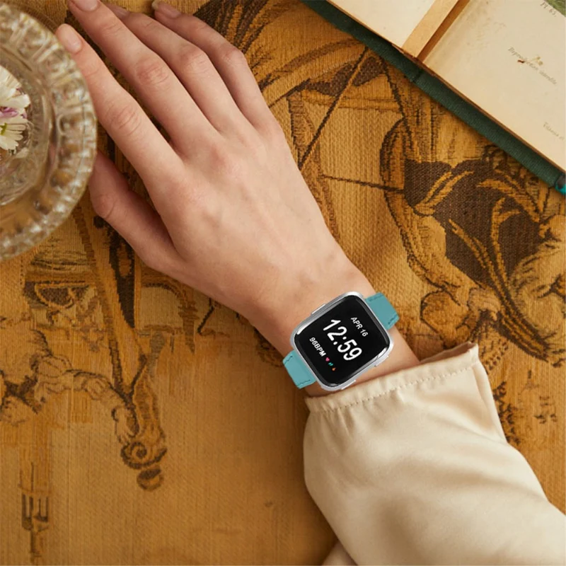 Süß Fitbit Versa 2 / Fitbit Versa Lite Echtes Leder armband