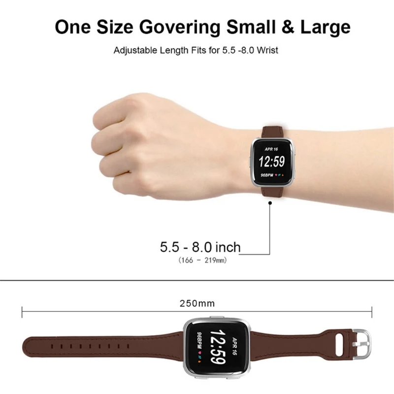 Süß Fitbit Versa 2 / Fitbit Versa Lite Echtes Leder armband