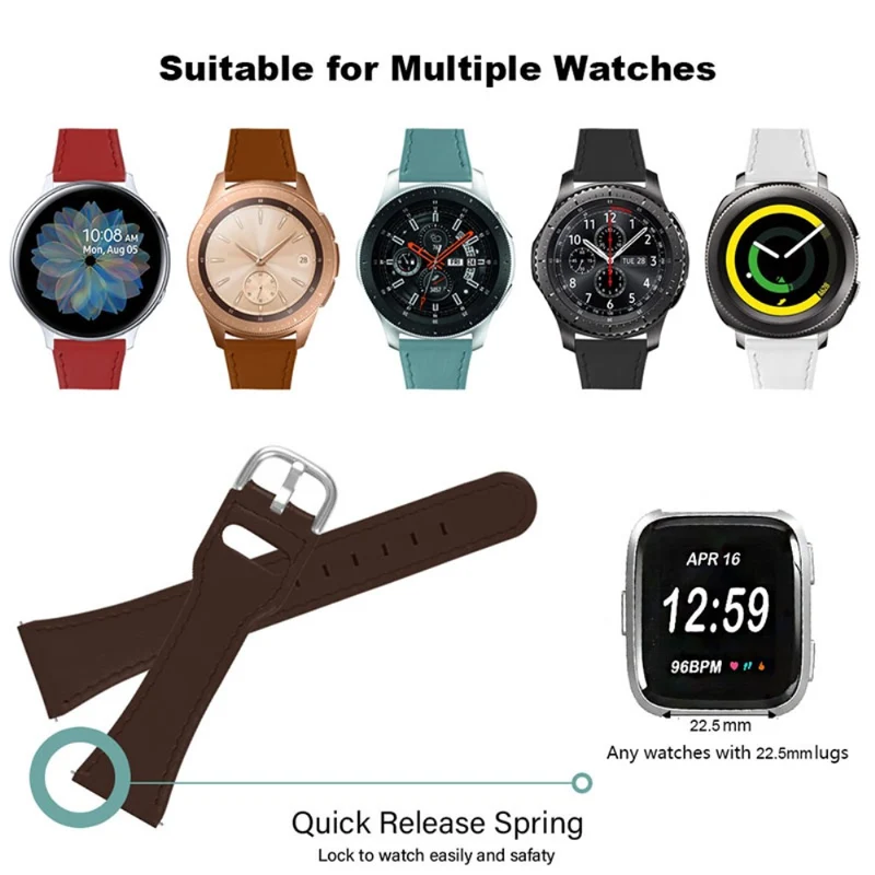 Süß Fitbit Versa 2 / Fitbit Versa Lite Echtes Leder armband
