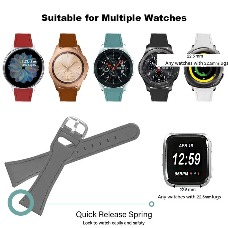 Süß Fitbit Versa 2 / Fitbit Versa Lite Echtes Leder armband