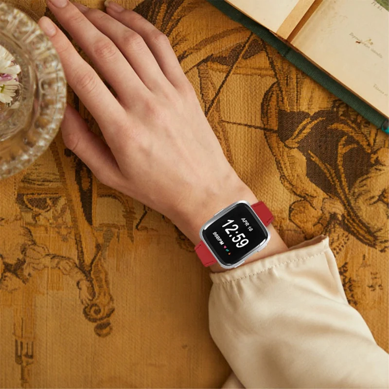 Süß Fitbit Versa 2 / Fitbit Versa Lite Echtes Leder armband