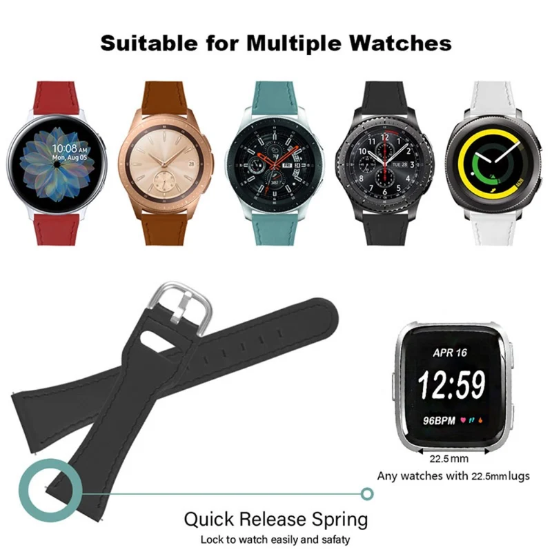 Süß Fitbit Versa 2 / Fitbit Versa Lite Echtes Leder armband