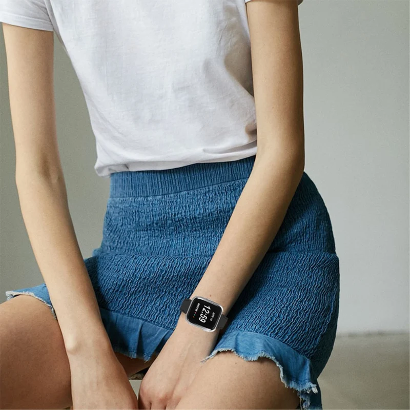 Süß Fitbit Versa 2 / Fitbit Versa Lite Echtes Leder armband