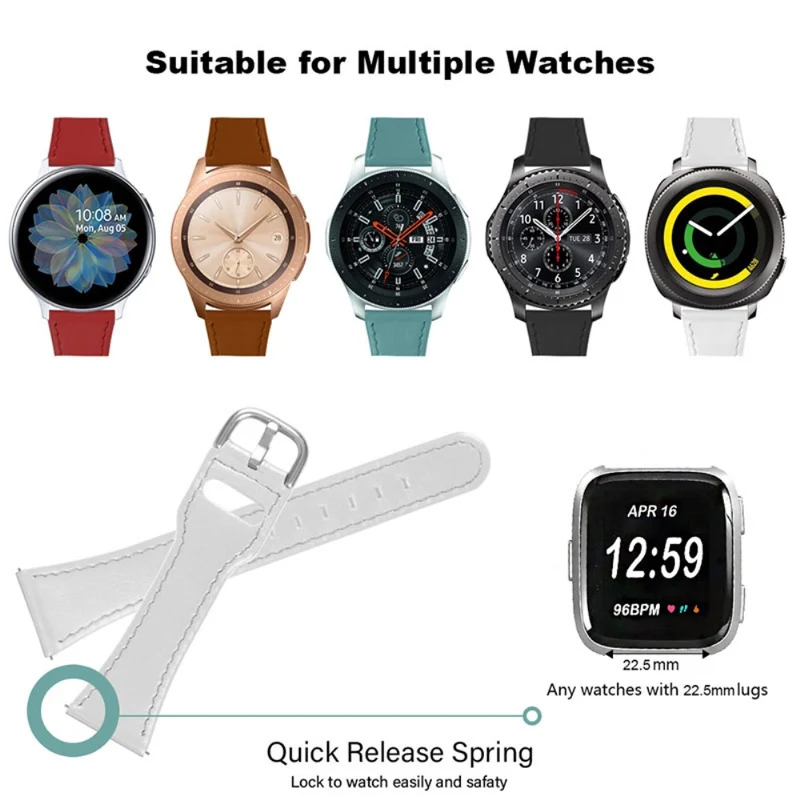 Süß Fitbit Versa 2 / Fitbit Versa Lite Echtes Leder armband
